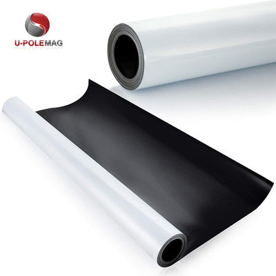 Magnet industriel adhésif en caoutchouc flexible rouleaux de tôle magnétique composite fiabilité