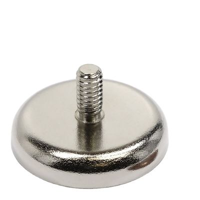 Magnéte composite en néodyme Magnétes à coupe en néodyme fort avec M4 fileté en mâle