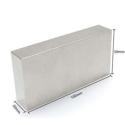 100x50x20 mm aimant de terres rares avec service de coupe