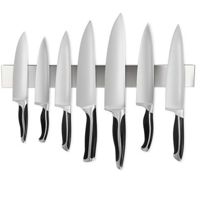 16 " organiseur magnétique murale d'outils de cuisine en acier inoxydable idéal pour le rangement de rangement murale de cuisine