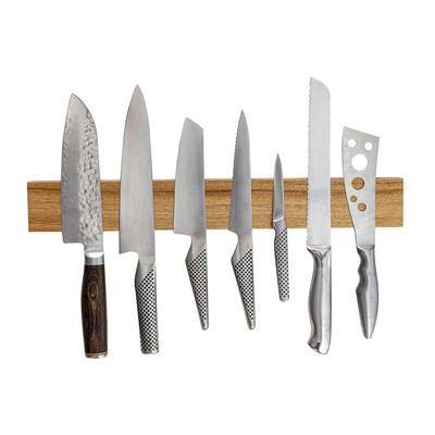 Réservoir à bande magnétique en bois Porteur de couteau magnétique Suction magnétique Levier suspendu Accessoire de cuisine