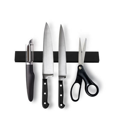 Améliorez votre cuisine avec notre porte-couteau magnétique en acier inoxydable / caoutchouc durable