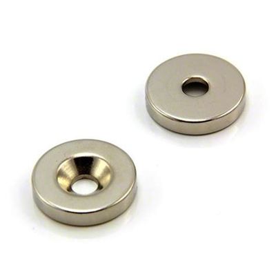 Magnéte personnalisé Taille N52 Disque magnétique de néodyme de terres rares avec trou anti-enfoncement