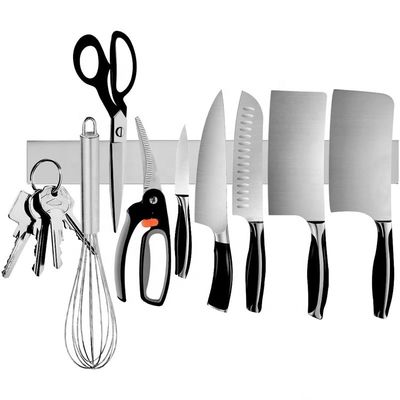 OEM ODM accepté en or en acier inoxydable Magnetic Strip Rack Magnétique porte-couteau pour mur