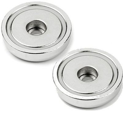 Magnets industriels avec matériau de néodyme permanent et trou anti-enfoncement POT lourd