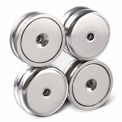 Magnets industriels avec matériau de néodyme permanent et trou anti-enfoncement POT lourd