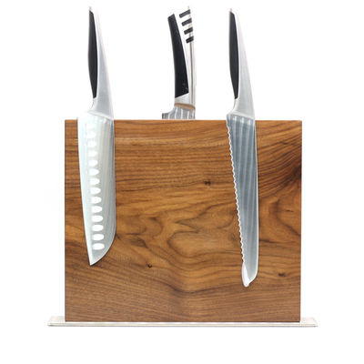 260x240x32 mm Porteur de couteaux magnétiques à double face avec feuille de bambou permanente
