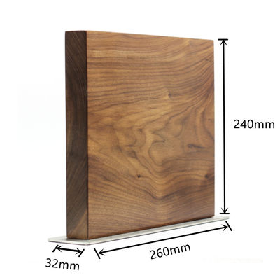 260x240x32 mm Porteur de couteaux magnétiques à double face avec feuille de bambou permanente