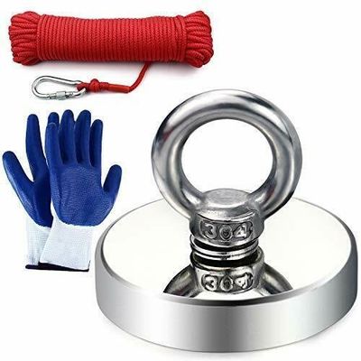 Taille de vis M10 Magnéte de pêche à face unique puissant Super fort Magnétique de pêche permanent