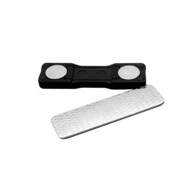 Nom du métal étiquette magnétique permanente étiquettes de nom rectangulaire Ndfeb magnétique U-POLEMAG