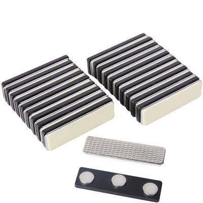 3m auto-adhésif de soutien en plastique badge de nom 12g trois disques aimants bar Magnet