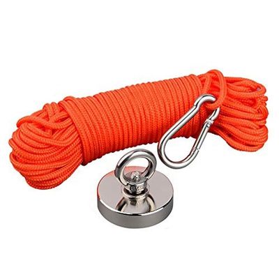 Magnéte de pêche ronde forte pour le sauvetage et la chasse au trésor Tolérance ± 0,1 mm Depuis 2000