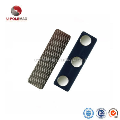 3m auto-adhésif de soutien en plastique badge de nom 12g trois disques aimants bar Magnet