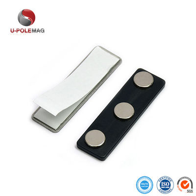 3m auto-adhésif de soutien en plastique badge de nom 12g trois disques aimants bar Magnet