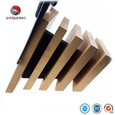 Logo personnalisé Porte-bloc de couteau magnétique pour cuisine en bois durable