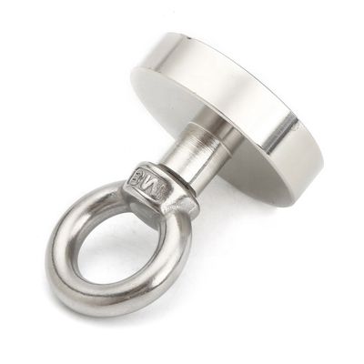 Magnet au néodyme à haute tolérance POTN08-75 550 lbs Fort avec trou de vis pour la pêche