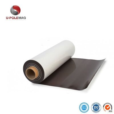 Magnet industriel adhésif en caoutchouc flexible rouleaux de tôle magnétique composite fiabilité
