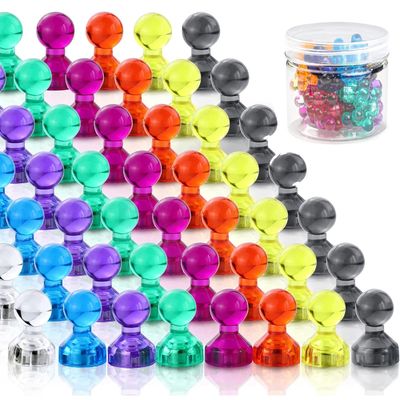 Pinceau de poussée magnétique en néodyme en plastique de couleur personnalisée pour aimants de bureau