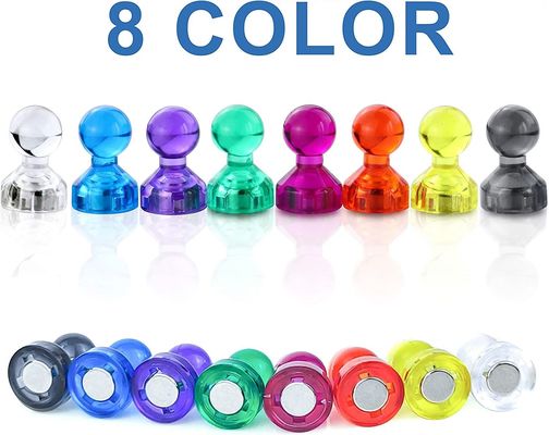 Pinceau de poussée magnétique en néodyme en plastique de couleur personnalisée pour aimants de bureau