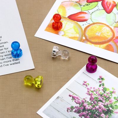 Pinceau de poussée magnétique en néodyme en plastique de couleur personnalisée pour aimants de bureau