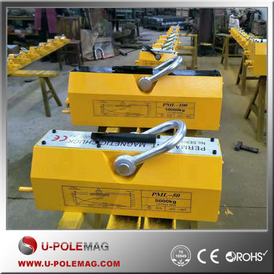 600 kg Poids nominal de traction élévateur magnétique permanent pour travaux de construction poids mort 25 kg