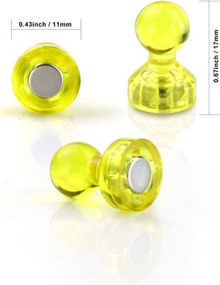 Magnets à broche en plastique très résistants pour réfrigérateur à charge lourde de qualité cylindrique NdFeB