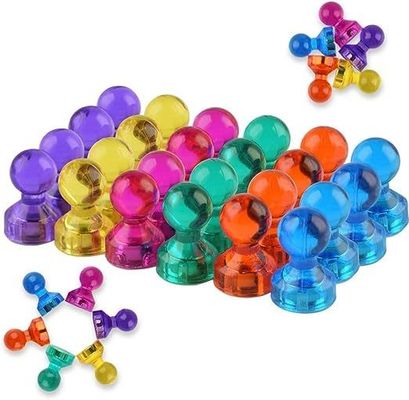 8 couleurs variées aimants à broches permanentes aimants de réfrigérateur forts pour bureau