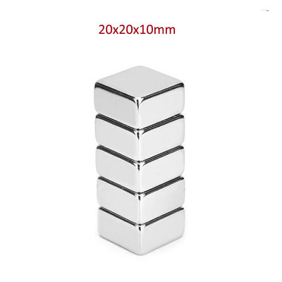 Magnet de néodyme rectangulaire de type F20x20x10mm N50 N52 avec certification ISO9001 2000