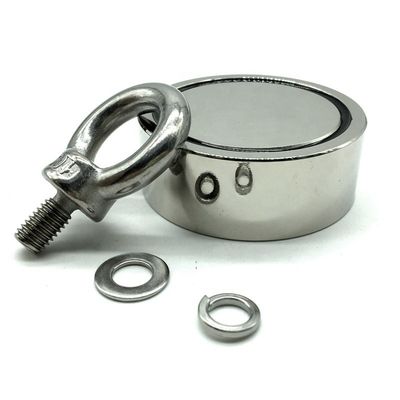 NiCuNi revêtu D75mm 880lbs Double côté de la pêche Magnet Bundle pour la chasse au lac de rivière