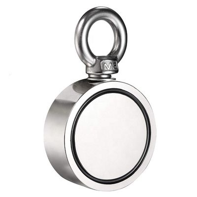 NiCuNi revêtu D75mm 880lbs Double côté de la pêche Magnet Bundle pour la chasse au lac de rivière