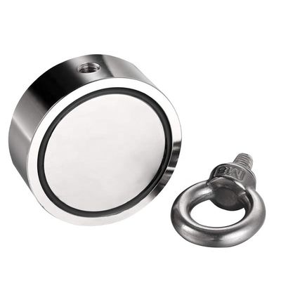 NiCuNi revêtu D75mm 880lbs Double côté de la pêche Magnet Bundle pour la chasse au lac de rivière