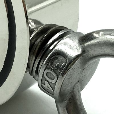 NiCuNi revêtu D75mm 880lbs Double côté de la pêche Magnet Bundle pour la chasse au lac de rivière