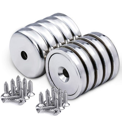 Temps de production Environ 25-30 jours D32x8mm Coupe magnétique au néodyme avec trou anti-enfoncement