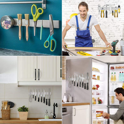 Magnet fort à l' intérieur 16 pouces en acier inoxydable porte-couteau magnétique pour mur de cuisine