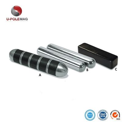 104.91g aimant ferrite permanent de vache noir poudre de manteau aimant industriel 3 "x 0,67" x 0.65