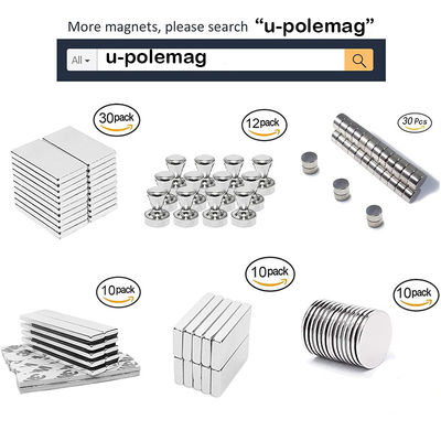 Tolérance /-0,05 mm aimants en néodyme N45 super forts revêtus de nickel pour blocs rectangulaires