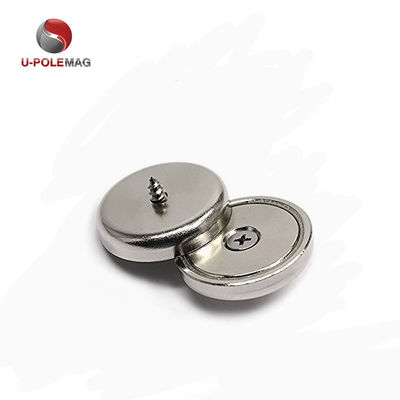 HTN04-60x15-8.5 mm aimant de pot de néodyme contre-enfoncé avec revêtement Ni-Cu-Ni