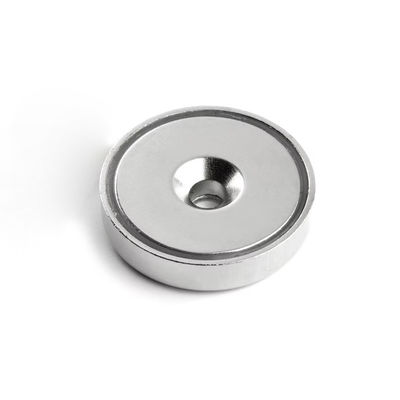 Magnéte à pot NdFeB super fort personnalisé avec trou anti-enfoncement permanent d1 5,5 mm