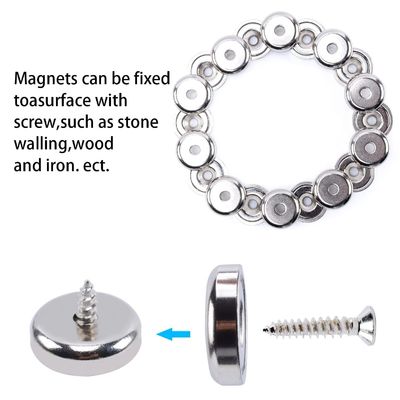 Magnéte à pot NdFeB super fort personnalisé avec trou anti-enfoncement permanent d1 5,5 mm