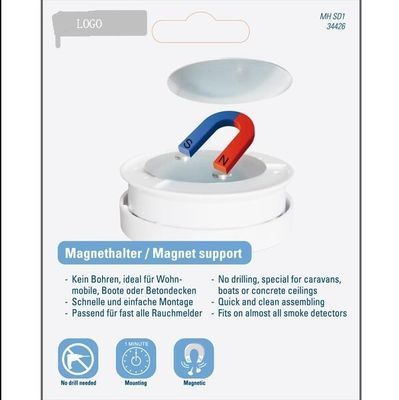 Magnéte de néodyme permanent pour détecteur de fumée adhésif 3M