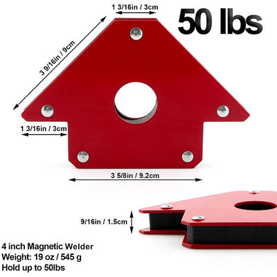 Porteurs de soudure magnétique à forme de flèche forte pour plusieurs angles 2,2 kg Support personnalisé OEM