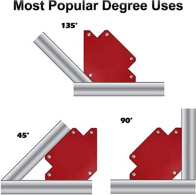 Porteurs de soudure magnétique à forme de flèche forte pour plusieurs angles 2,2 kg Support personnalisé OEM