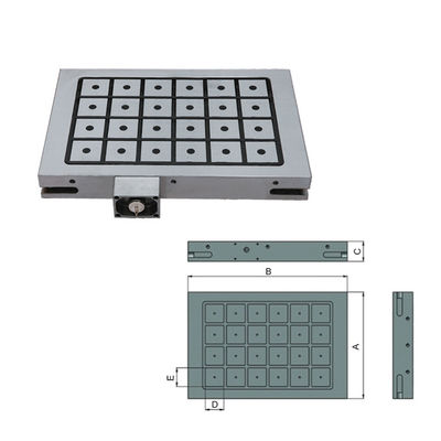 Chaque magnétique permanent pour machine CNC et broyeur de surface 300x600 mm ou taille personnalisée