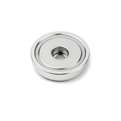 32 mm magnéte de pot de néodyme avec trou de contre-enfoncement 32 kg capacité de traction 1,26 pouces de diamètre