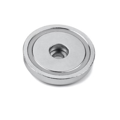 D42mm Pot Magnet avec une base magnétique en néodyme en tasse ronde et une forte force de déplacement