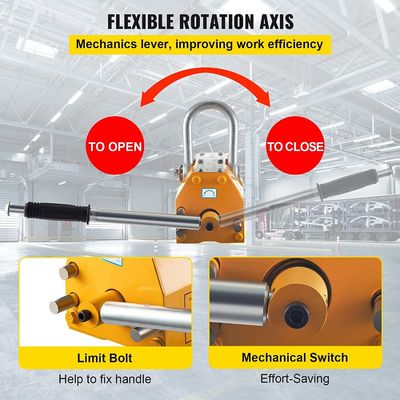 1000 kg élévateur magnétique manuel portable idéal pour les tâches de levage lourdes