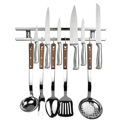 304 acier inoxydable porte-couteau magnétique pour mur L'accessoire de cuisine parfait