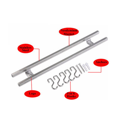 304 acier inoxydable porte-couteau magnétique pour mur L'accessoire de cuisine parfait