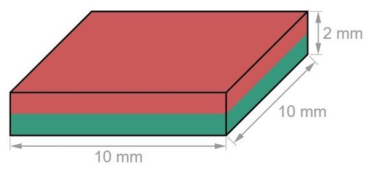 Super fort NdFeB permanent N52 Blocs magnétiques aimanté néodyme Taille personnalisée