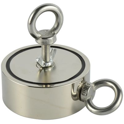 Magnéte de recherche circulaire à double face industrielle à forte force de traction de qualité NdFeb